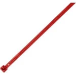 Znovuotevíratelné pásky HellermannTyton LR55R-PA66-RD-Q1, 195 x 4,7 mm, 25 ks, červená