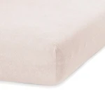 Svetlobéžová elastická plachta s vysokým podielom bavlny AmeliaHome Ruby, 200 x 120-140 cm