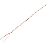 TRU COMPONENTS 1564580 spojovací drôt  2 x 0.28 mm² červená, biela 5 m