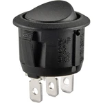 TRU COMPONENTS kolískový spínač R13-112C B/B 250 V/AC 6 A 1 zap/zap  s aretáciou 1 ks