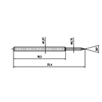 PTR 1015-B-0.7N-AU-0.75 presný testovací hrot