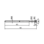 PTR 1007-A-0.7N-AU-0.9 presný testovací hrot