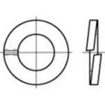 TOOLCRAFT  105693 pérové podložky Vnútorný Ø: 3.6 mm  DIN 127   pružinová ocel glavanizované zinkom 100 ks