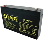 Long WP7-6 WP7-6 olovený akumulátor 6 V 7 Ah olovený so skleneným rúnom (š x v x h) 151 x 100 x 34 mm plochý konektor 4,