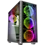 Kolink Observatory RGB midi tower PC skrinka biela 4 predinštalované LED ventilátory, bočné okno, prachový filter, inšta