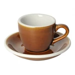 Espressotasse mit Untertasse Loveramics „Egg Caramel“, 80 ml