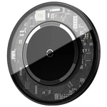 Bezdrôtová nabíjačka Baseus Simple Magnetic 15W (WXJK-E02) čierna/priehľadná bezdrôtová nabíjačka • kompatibilná s Apple iPhone 12 a zariadeniami podp