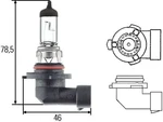 Žárovka HELLA HB1 12V 51/55W PK22d, 8GH 005 636-121