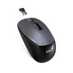 Myš Genius NX-7015 - kovově šedá (31030019400) bezdrôtová myš • optický senzor Blue-Eye • rozlíšenie 1 600 DPI • 3 tlačidlá • symetrický tvar • ergono