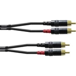 Cordial CFU 3 CC audio káblový adaptér [2x cinch zástrčka - 2x cinch zástrčka] 3.00 m čierna