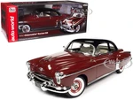 1950 Oldsmobile Rocket 88 Chariot Red with Black Top and Red and White Interior "American Muscle" Series 1/18 Diecast Model Car by Auto World