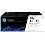 Toner HP 83X, 2x2200 stran, 2-pack (CF283XD) čierny Toner do tiskárny HP 83X černý, dvojbalení

Barva: Černá
Výtěžnost: 2 200 stran (na jednu kazetu)
