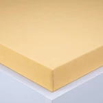 Napínacia plachta na posteľ froté EXCLUSIVE žltá