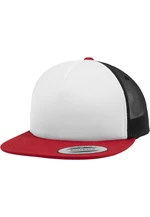 Foam Trucker with White Front Red/wht/blk
