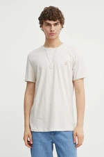 Bavlnené tričko Les Deux béžová farba, jednofarebný, LDM101155