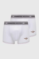 Boxerky Aeronautica Militare 2-pak pánske, biela farba, AM1UBX003,
