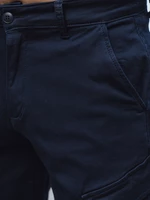 Men's Navy Blue Fabric Dstreet Shorts