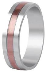 Beneto Bicolor prsteň z ocele SPP10 52 mm