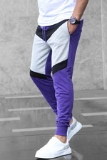 Madmext Color Block Purple Tracksuit 2927