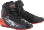 Alpinestars Faster-3 Shoes Black/Grey/Red Fluo 40,5 Bottes de moto