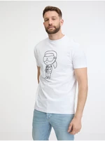 Men's white T-shirt KARL LAGERFELD - Men
