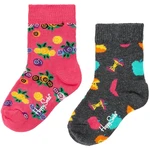 Happy Socks 2 Pack Apple and Flowers Socks