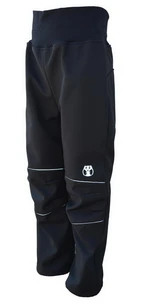 Softshell trousers - black-reflective