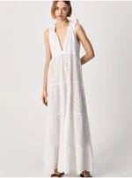 White women's maxi dress Pepe Jeans Nathan - Women's