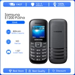 Samsung E1200 Pusha Refurbished-Original unlocked cellphone 1.5 inch one sim card Loudspeaker 800 mAh Battery