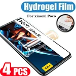 4Pcs For xiaomi Poco C50 C51 C55 X5 pro 5G X4 M4 F4 GT M5 M5s C40 X3 NFC F3 screen protector Hydrogel film Not Glass Full Cover