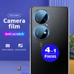 1-4Pcs Full Cover Protector Camera film for Huawei P50 Camera Lens for huawei P40 P30 P20 pro plus lite E screen Protector Glass