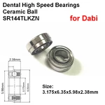 10pcs Dental Ceramic Bearings SR144TLKZN For Dabi High Speed Handpiece MS350 MRS400 Push Button 3.175x6.35x5.98x2.38mm Step