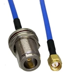 1pcs RG402 0.141" SMA Male Plug to N Female Plug Bulkhead Connector RF Coaxial Jumper Pigtail Flexible Blue 4inch~10FT