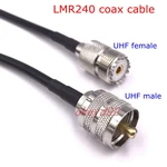 LMR240 Coax Cable SL16 UHF S0239 Female To UHF PL259 Male Connector UHF Male Female Crimp for LMR240 Pigtail Antennm 1M/2M/5M