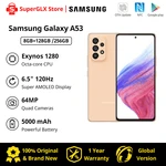 Original Samsung Galaxy A53 5G Smartphone Android Exynos 1280 Octa-core 120Hz Super AMOLED 5000mAh 25W Fast Charge Mobile Phone