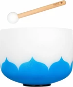 Sela 10“ Crystal Singing Bowl Set Lotus 432Hz G - Blue (Throat Chakra) Perkusia pre muzikoterapiu a meditáciu