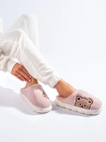 Růžové dámské papuče BEAR