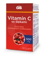 GS Vitamín C500 so šípkami, 100+20 tabliet