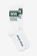 Ponožky Wood Wood 12249201.9517-WHITE, pánske, biela farba