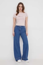 Top Calvin Klein Jeans dámsky,ružová farba,J20J223167