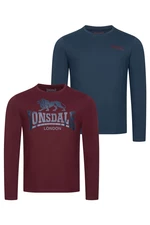 Lonsdale Men's long-sleeved shirt regular fit double pack