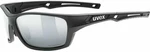 UVEX Sportstyle 232 Polarized Black/Mirror Silver Kerékpáros szemüveg