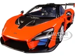 McLaren Senna Orange Metallic and Black "Timeless Legends" 1/24 Diecast Model Car by Motormax