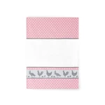 Zwoltex Unisex's Dish Towel Folk Pink/Pattern