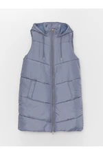 LC Waikiki Women's Straight Inflatable Vest with a Hooded