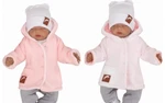 Z&Z Pletený, oboustranný svetřík, kabátek s kapucí, růžovo-bílý, vel. 74 (6-9m) Z&Z Pletený, oboustranný svetřík, kabátek s kapucí, růžovo-bílý, vel. 74 (6-9m)