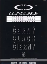 Uhlový papír CONCORDE, A4, 25 listů, černá