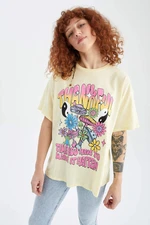 DEFACTO Oversize Fit Printed Short Sleeve T-Shirt