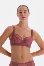 Dagi Dusty Rose Lace Supporting Bra