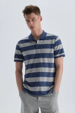 Dagi Men's Blue Patterned T-shirt